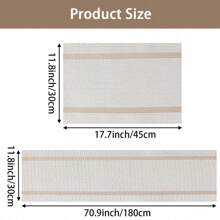 12/6/4/1 Pc Placemats PVC Place Mats, Washable, Easy To Clean, Wipe, Anti-Slip, Heat Resistant, For Kitchen Table Indoor/Outdoor Dining Table Mats For Camping, Festival, Wedding, Party