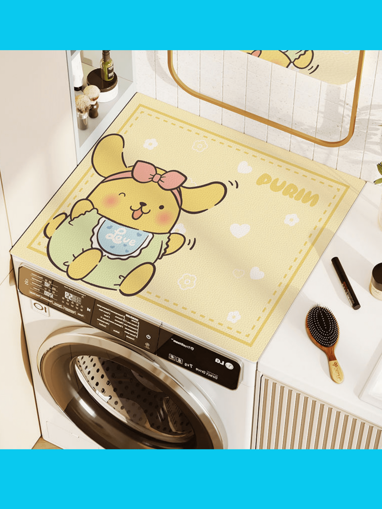 Sanrio Diatom Mud Drum Washing Machine Dust Cover Cover Cloth