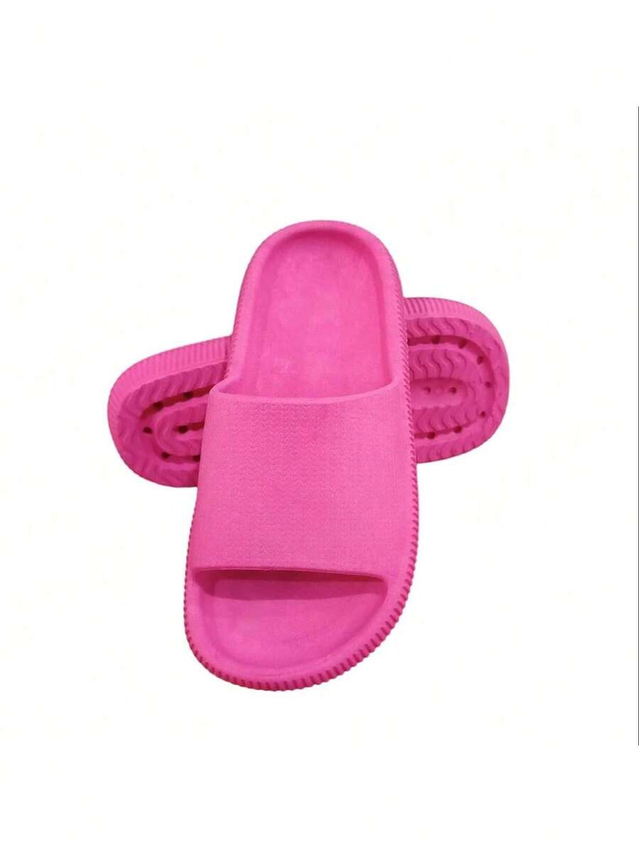 Women Flat Sandals - 玫紅色 - 查看 1