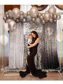 1set Metal Square Balloon Arch Frame, Birthday Bridal Shower Wedding Anniversary Gender Reveal Party Courtyard Background Decoration Balloon Arch Stand, Balloon Arch Accessories, Suitable For Pairing With Gauze Curtains, Simulated Flowers, And Balloon