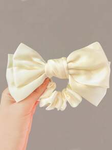 可爱两件套女士双层蝴蝶结发圈，适合日常佩戴，情人节礼物，马尾辫发饰，弹性发带，美发家居饰品 - 彩色 - 查看 13