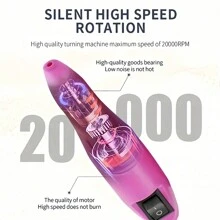 Elektrische Nagelfeile, professionelle Maniküre-Maschine, Nagelsand-Set, Nagelfeilen-Aufsätze, tragbares Nagelpolierer-Ausrüstung für den Nagelstudio-Einsatz