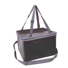 1pc Pet Car Carrier Bag, Fashionable Cat Bag, Portable Foldable Pet Car Seat Carrier