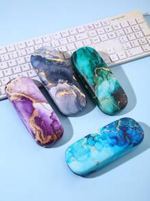 1pc Chic Graffiti Ripple Print Fashion Glasses Case Durable, Waterproof & Portable Protective Eyewear Holder Box For Women Men - Multicolor - View 10