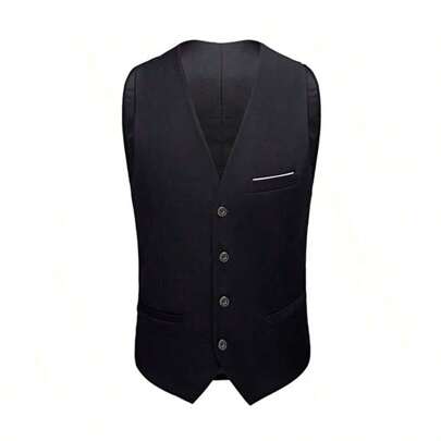 Caelus 3 Pieces Men's Slim Fit Formal Suit, Business/Social Occasion, Wedding Groom Tuxedo Jacket, Pants, Vest