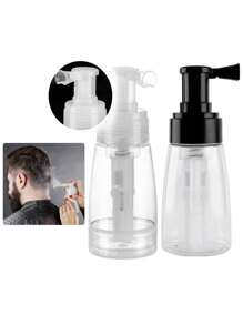 1 pieza Botella rociadora de polvo, dispensador de polvo de talco/polvo medicado, recipiente recargable para polvo suelto de maquillaje - Multicolor - Ver 1