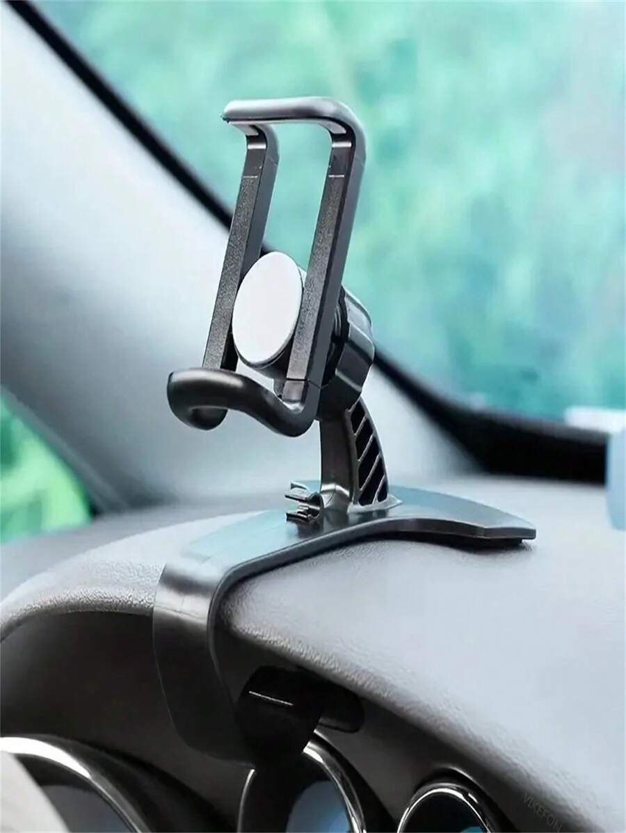 Giá đỡ điện thoại trên ô tô, giá đỡ kẹp bảng điều khiển xe hơi, giá đỡ GPS, giá đỡ điện thoại di động trên ô tô, tương thích với iPhone 16 15 14 13, tương thích với điện thoại thông minh 4-7 inch - màu đen - Xem 1