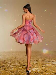 New Natural And Sweet Unique Party Evening Dress - Red - View 2