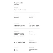 E99 Drone Control Remoto Dron Con cámara única HD1080 Quadcopter Estabilizar con baterias - Gris - Ver 7