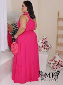 LONG SLEEVE DRESS - Màu Hồng Tươi - Xem 2