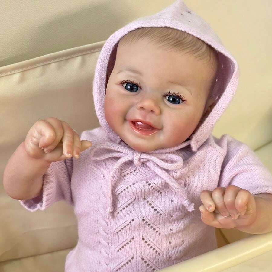 NPK 18inch Lifelike Reborn Toddler Soft Body Doll Newborn Doll Hand