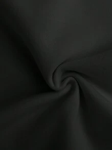 Oversized Style For Women, Dog MAMA Dog Lover Long Sleeved Hoodie, Long Sleeve Sweatshirt, Popular Dog Quotes Hoodie, Gift For Friend Hoodie, A Double-Layer Hood Hoodie, Fleece Lining For Excellent Warmth - 黑色 - 查看 5