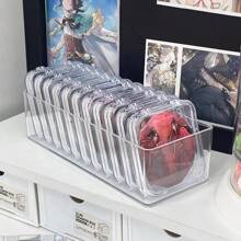 10 个亚克力透明收纳盒，指甲尖展示盒，适用于吊坠、徽章、工艺配件防尘方形保护盒、化妆品收纳盒、化妆品、带盖盒子、塑料收纳盒、收纳盒、化妆品展示、化妆品收纳盒、化妆品收纳盒、透明架子、化妆品收纳盒、女士礼物、桌面收纳、桌面整理、Byoma 护肤品、梳妆台化妆品、组织 - 彩色 - 查看 8