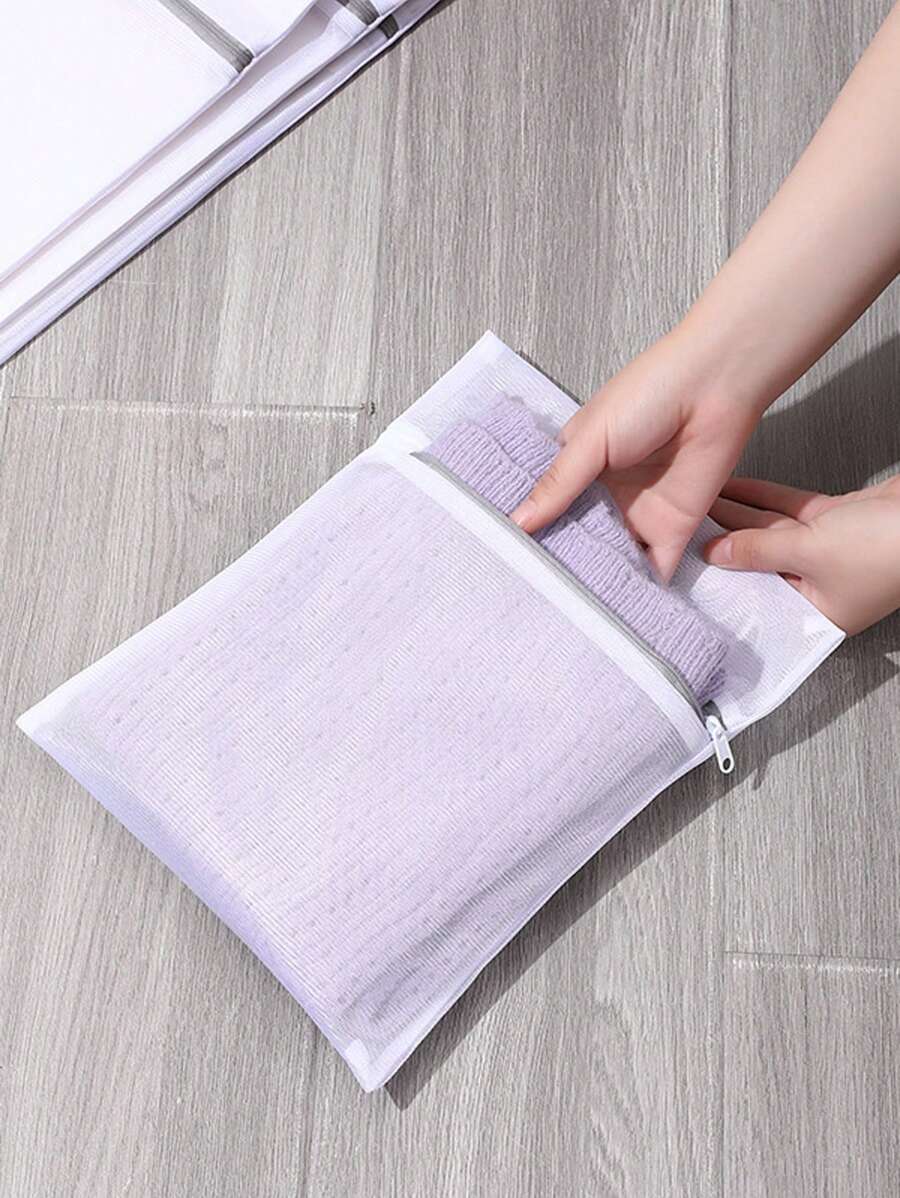 现代简约风格洗衣袋灰色拉链细网夹层文胸袋加厚抽绳洗衣袋