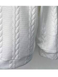 Customized Personalized Women's Sweatshirts - Add Your Own Text (Slogan/Logo/Statement/Life Motto/Attitude) To Design Your Unique Printed Sweatshirt - White - View 2