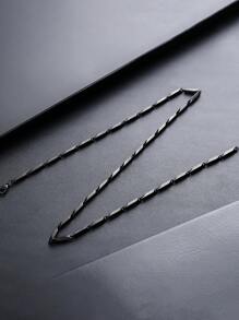 1pc Men's Moebius Loop Necklace, Niche Design, Fashion Accessories Suitable For Daily Wear