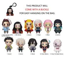 Aniplex 1 pezzo Aniplex  Serie 2 Sacchetto Mystery molletta Ufficiale Autorizzato, con un ciondolo casuale, Tanjiro con l'abito della Selezione Finale, Mini Nezuko, Kyojuro Tengen, regalo di Natale e Ognissanti