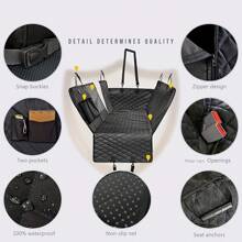 Fundas para asientos traseros de coche para mascotas totalmente cerradas y adecuadas para modelos de automóviles de tamaño mediano como sedanes y SUV. Son 100% impermeables y resistentes a las manchas para proteger tu amado automóvil.