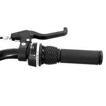 Hiland Roon 24/26 Pulgadas Fat Tire Bicicleta de Montaña para Adolescentes y Adultos, MTB con Shimano 7-Velocidades, Freno de Doble Disco, Bicicleta de Playa y Nieve (Verde, Azul, Blanco y Plata)