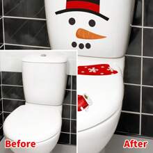 Christmas Snowman Decals Stickers,DIY Christmas Refrigerator Magnets,Self-Adhesive Snowman Fridge Stickers,Xmas Window Stickers,Snowman Decoration,Christmas Decoration For Door,Wall,Toilet,Window