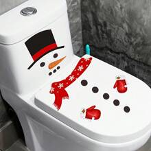 Christmas Snowman Decals Stickers,DIY Christmas Refrigerator Magnets,Self-Adhesive Snowman Fridge Stickers,Xmas Window Stickers,Snowman Decoration,Christmas Decoration For Door,Wall,Toilet,Window