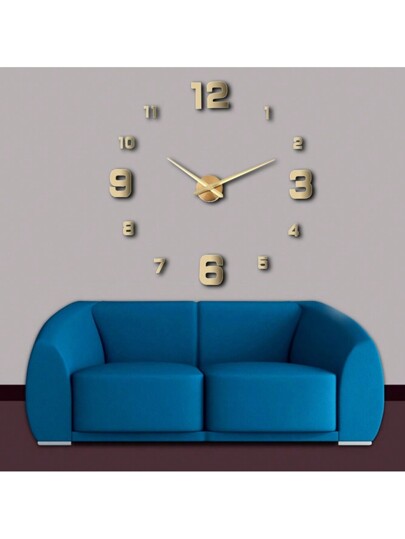 Moderne 16 Inch DIY Acrylic Wand Klok Large Silent Non Ticking Living Room, Bedroom, Kitchen Customizable Zwart Numeral ative Minimalist Easy Installation, Perfect Home Office ,Home ,Room Birthday Graduation Bedroom Dormitory Back To School view 2