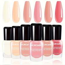 Bộ sơn móng tay Morovan: Sakura Pink Neutral Nude Quick Dry Pink Nails Bộ sơn móng tay màu hạnh nhân Shell White Regular Nails Bulk 0.25 Ounce Spring Finger Nails Set Glitter Christmas Nails Women DIY Gift Nail Art Supplies - Nhiều màu - Xem 11