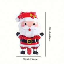 Bộ 10 quả bóng bay mini trang trí ông già Noel bằng giấy bạc nhôm cho Giáng sinh - Bóng bay Giáng sinh - Xem 3