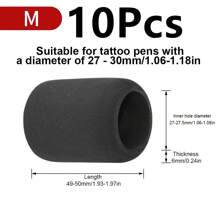 NAOM 1/3/5/10 chiếc Vỏ bọc tay cầm hình xăm, Vỏ bọc tay cầm hình xăm bằng mút hoạt tính chống trượt, Vỏ bọc bút xăm, Vỏ bọc tay cầm cho ống xăm, Vật dụng xăm, Phụ kiện xăm - Nhiều màu - Xem 12