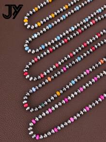 1 件西式复古时尚串珠、打结或不打结宝石和 CCB 珠子项链，适合女士 - 納瓦荷風項鍊 - 查看 4