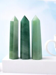 Torre di cristallo naturale verde avventurina di grandi dimensioni, obelisco in quarzo, minerali, strumento di healing Reiki, bacchetta, decorazione per la casa - Pilastro di giada avventurina - Visualizzare 1