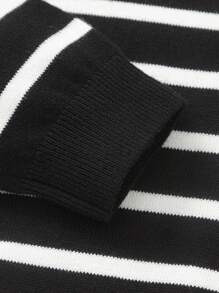 Balabala Boys' & Girls' High-Neck Knit Sweater Pullover For Fall/Winter 2024 - Black - View 5