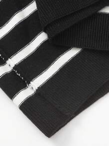 Balabala Boys' & Girls' High-Neck Knit Sweater Pullover For Fall/Winter 2024 - Black - View 6