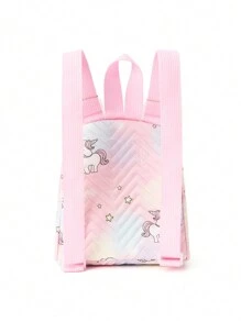 1 pezzo Zaino imbottito carino per bambini con stampa unicorno, cinghie regolabili, adorabile e portatile, adatto per uscite, può essere usato come zaino scolastico, regalo di compleanno, zaino, zaino scolastico, zaino per bambini piccoli, mini zaino, zaino piccolo, borsa scolastica, zaino per studenti, zaino, borsa scolastica, borsa da viaggio, molto adatto per la scuola e i viaggi. - Rosa - Visualizzare 5