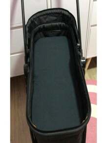 BABY MARATHON Moses Basket Mattress Stroller Mattress With 100% Cotton Pillowcase For Boys, Girls And Neutrals - 黑色 - 查看 3