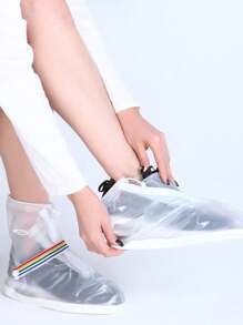 Waterproof Shoe Covers, PVC Anti-Slip Rain Shoe Covers, Thick & Durable Outdoor Rainproof Shoes Covers For Men & Women Summer Cooling,Beach,Travel