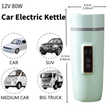 OCTAVO 旅行电热水壶便携式迷你水壶，小型热水器，350 毫升 304 不锈钢，快速烧水，具有自动关闭和干烧保护功能 - 薄荷綠 - 查看 4