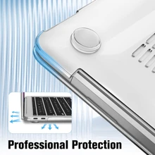 Transparent Case Compatible With MacBook , Sturdy Protective Plastic Hard Shell Case Cover For Air Pro Case - Clear
