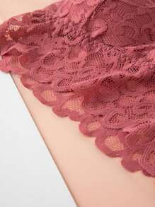 5pcs/Set Sexy Lace Lingerie Set, Backless Wirefree Bra And Camisole Top, Comfortable, For Spring/Summer