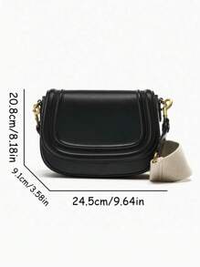 Bolso bandolera de mujer estilo silla de montar, bolso de hombro con correa ancha ajustable, nueva llegada 2025