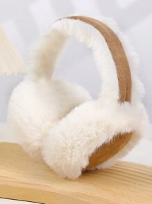 1pc Solid Color Polyester Ear Muff, Foldable And Warm For Winter,Accessories,Travel Essential - Multicolor - View 15