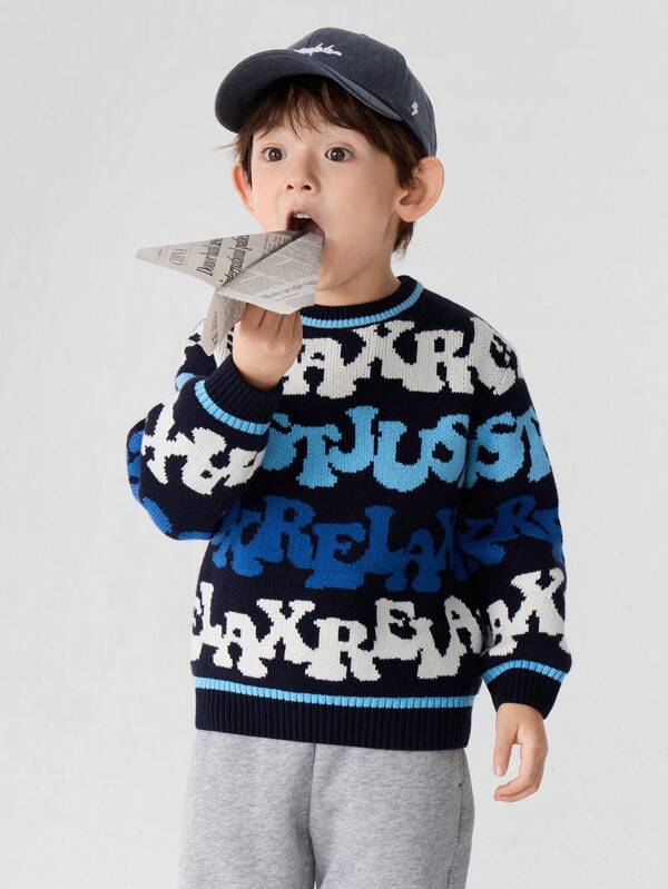Balabala Kids' Pullover Sweater Warm Layered Fashion For Fall/Winter 2024