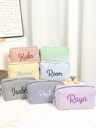 Sac cosmétique en velours côtelé personnalisé avec broderie, sac de rangement pour serviettes hygiéniques, sac cosmétique de voyage, sac de rangement personnalisé, cadeau pour femme, sac en velours côtelé brodé, sac cosmétique en velours côtelé personnalisé, sac en velours côtelé personnalisé, étui de voyage, articles de toilette, sac pour écran solaire, cadeau pour demoiselle d'honneur, sac cosmétique en velours côtelé, décoration d'automne