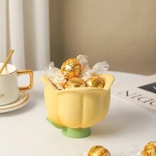 创意花卉家居装饰珠宝收纳整理器小饰品盒适用于入口、客厅、桌面最佳礼物 - 彩色 - 查看 6