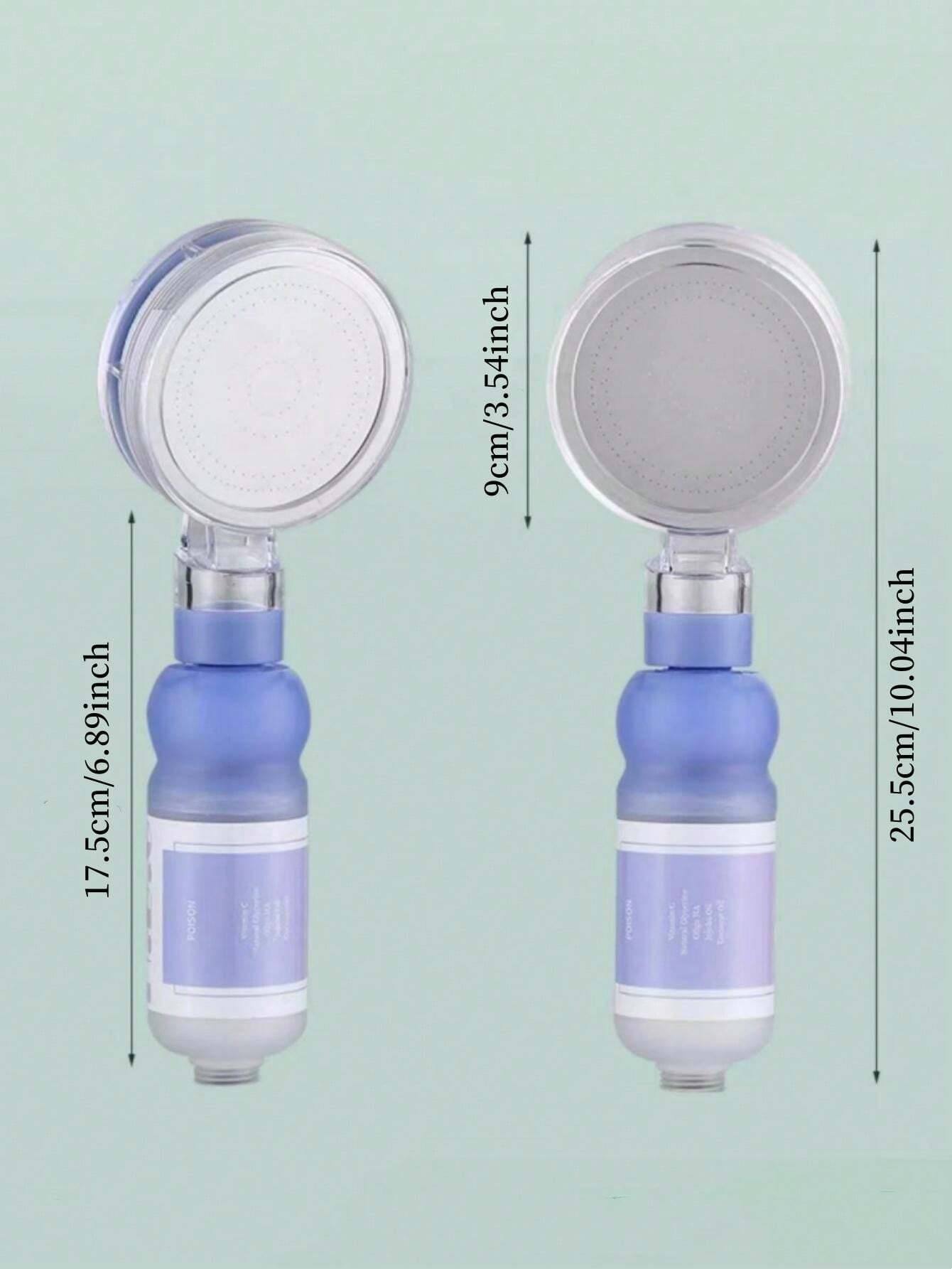 1pc Fragrant Skin Care Shower Head, Chlorine Removing High Pressure