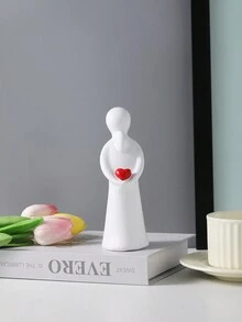 1 bức tượng nhỏ bằng nhựa trang trí, dùng để trang trí nhà cửa, phòng khách, phòng ngủ, phòng học, đám cưới, tiệc tùng, các ngày lễ như ngày lễ tình nhân, giáng sinh, ngày của mẹ, lễ tạ ơn - Một món quà tuyệt vời cho ngày lễ tình nhân - Nhiều màu - Xem 4