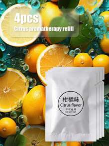 4 片装汽车香薰片、汽车空气清新剂替代品、汽车通风口香水补充装、汽车配件、汽车出口固体香水