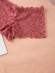 5pcs/Set Sexy Lace Lingerie Set, Backless Wirefree Bra And Camisole Top, Comfortable, For Spring/Summer
