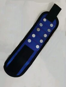 1 st. Geschikt voor het plakken van opslag, schroeven, spijkers, boren, enz. Magnetische polsband Magnetische gereedschapsset Elektricien accessoires Magneetplukker om schroeven te absorberen Magnetische polsband Vijf rijen van tien magneten