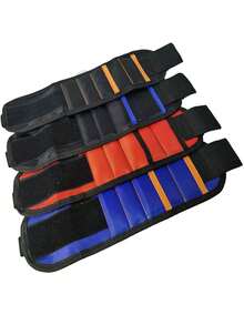 1 st. Geschikt voor het plakken van opslag, schroeven, spijkers, boren, enz. Magnetische polsband Magnetische gereedschapsset Elektricien accessoires Magneetplukker om schroeven te absorberen Magnetische polsband Vijf rijen van tien magneten